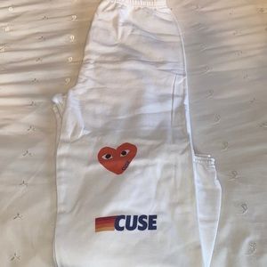 NWT syracuse custom sweatpants